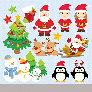 Kit Digital Papai Noel 