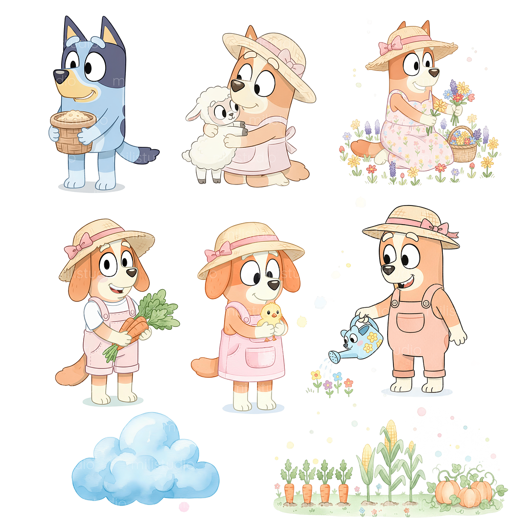 Kit Digital Bluey na Fazenda  4