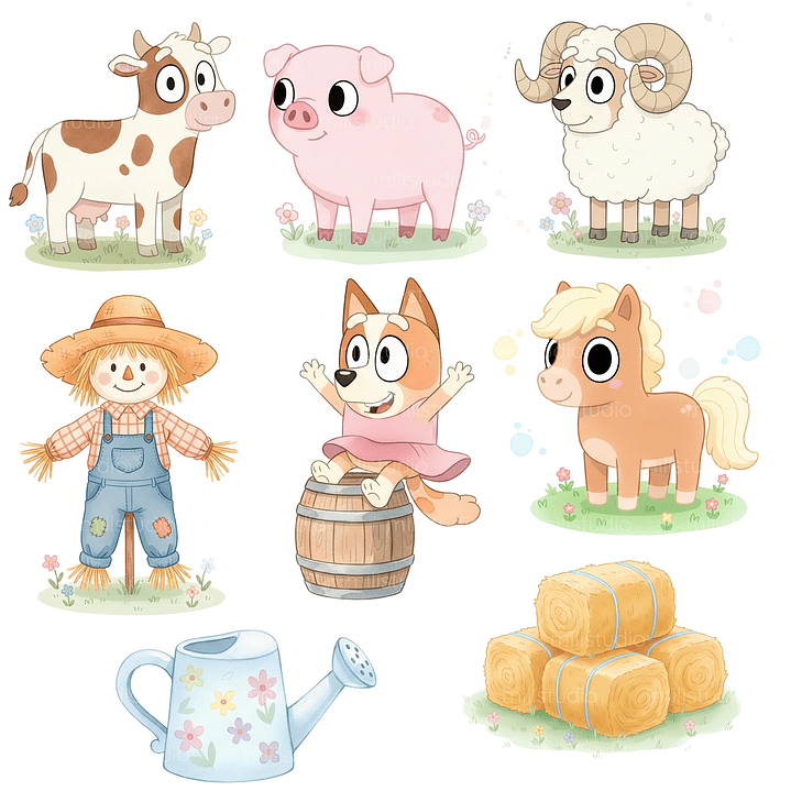 Kit Digital Bluey na Fazenda  7