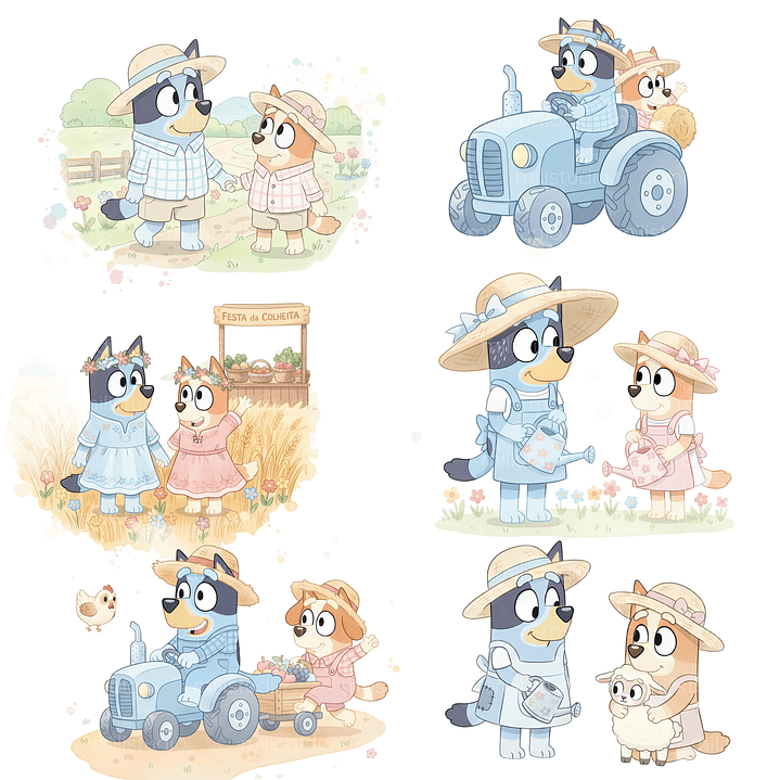 Kit Digital Bluey na Fazenda  11