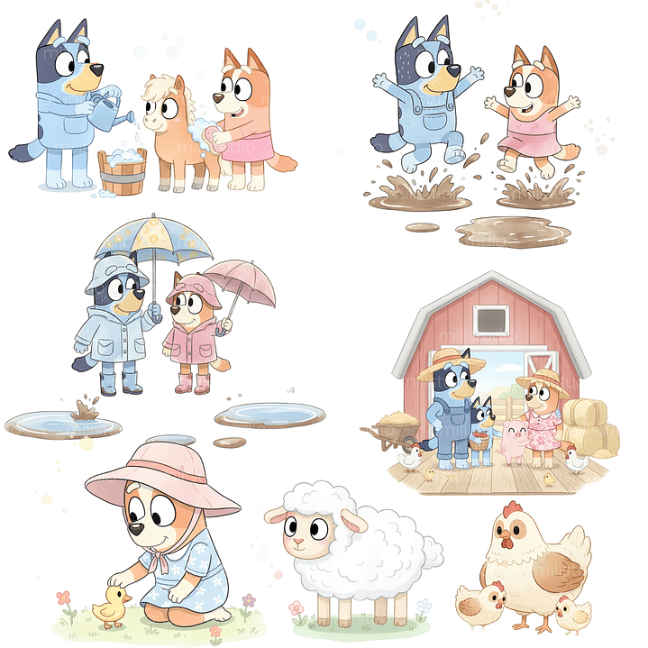 Kit Digital Bluey na Fazenda  15