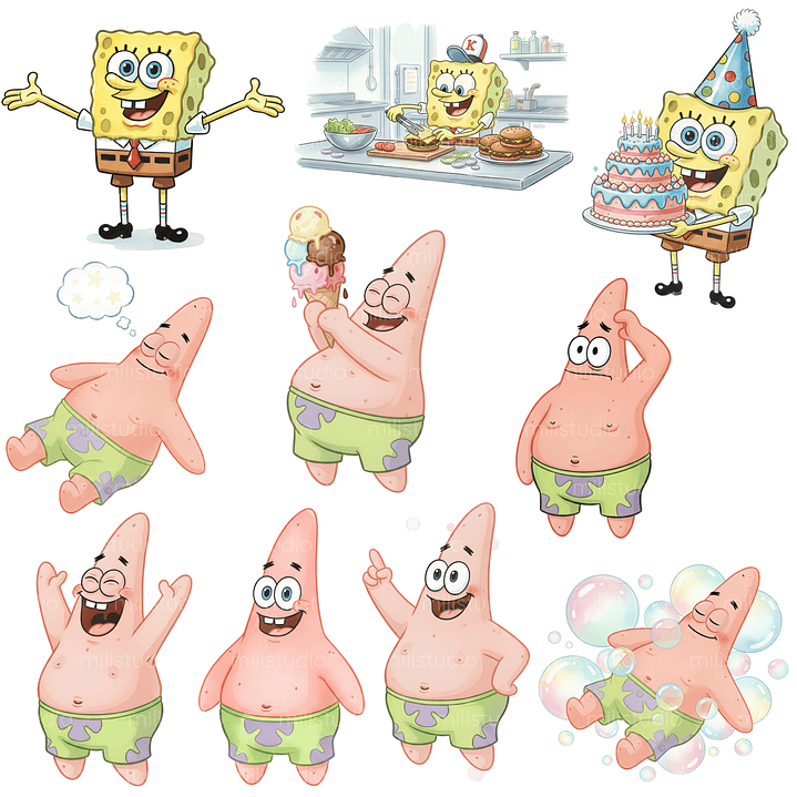 Kit Digital Bob Esponja  6