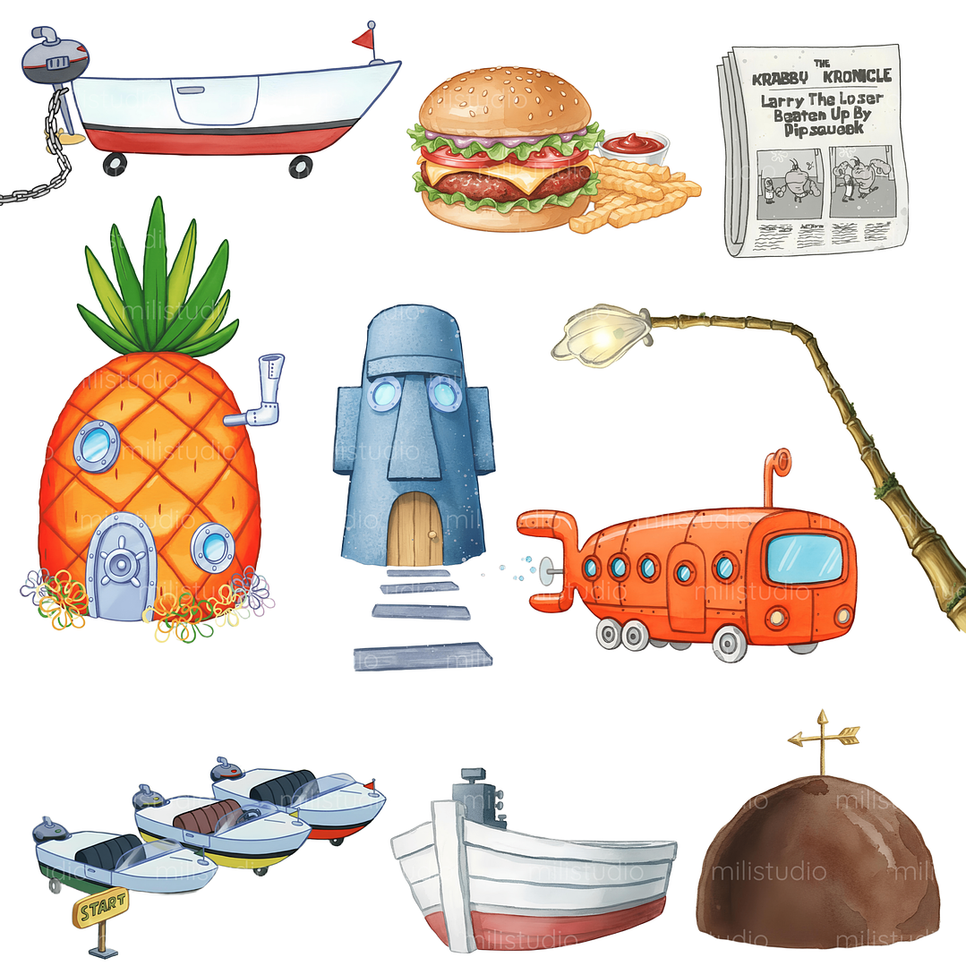 Kit Digital Bob Esponja  9