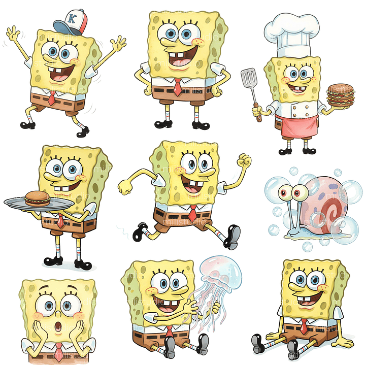 Kit Digital Bob Esponja  12