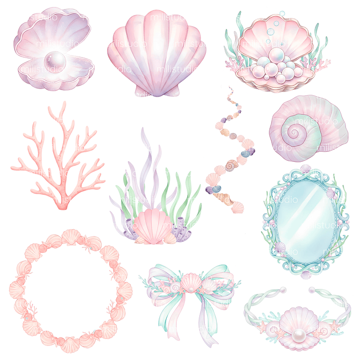 Kit Digital A Pequena Sereia  2