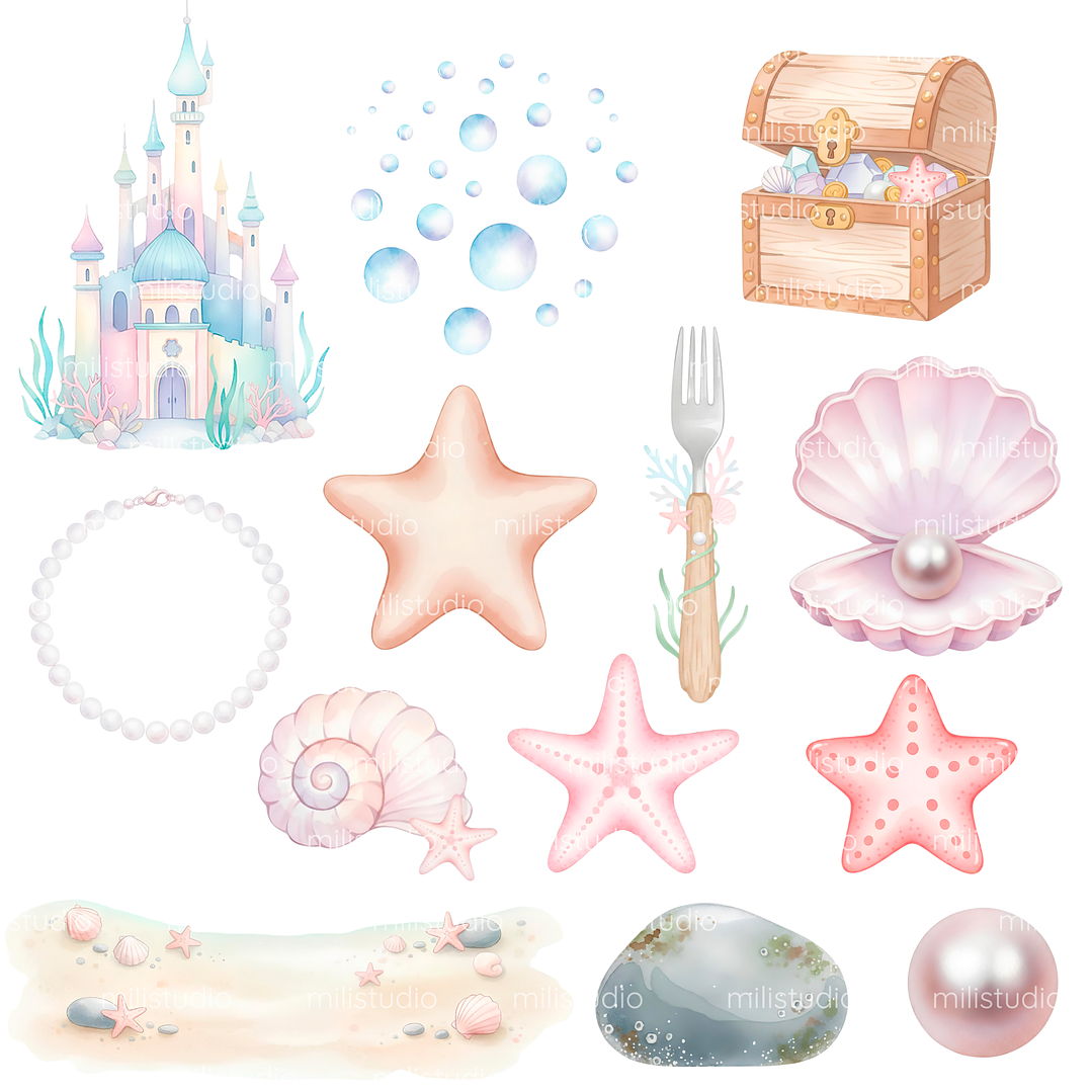 Kit Digital A Pequena Sereia  3