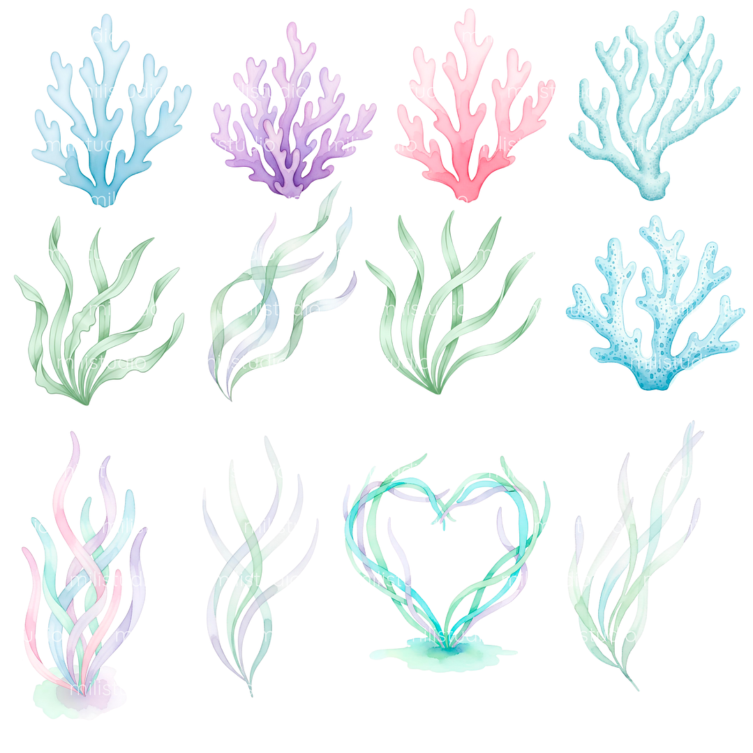 Kit Digital A Pequena Sereia  8