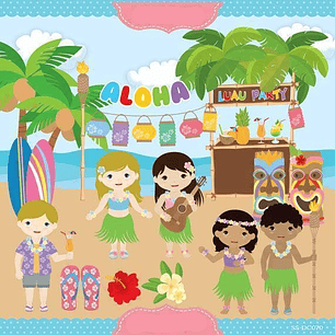 Kit Digital Casal Aloha 