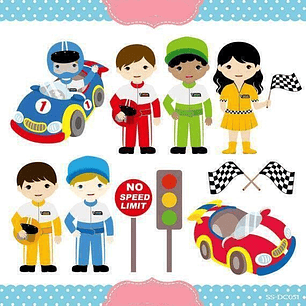 Kit Digital Corrida De Carros 