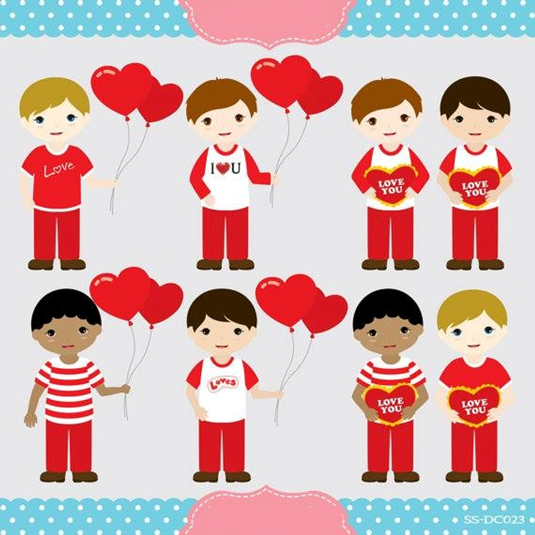 Kit Digital Menino Romantico  1