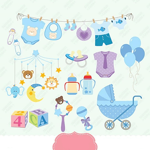 Kit Digital Cha De Bebe Boy 