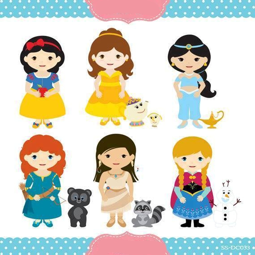 Kit Digital Princesas  1