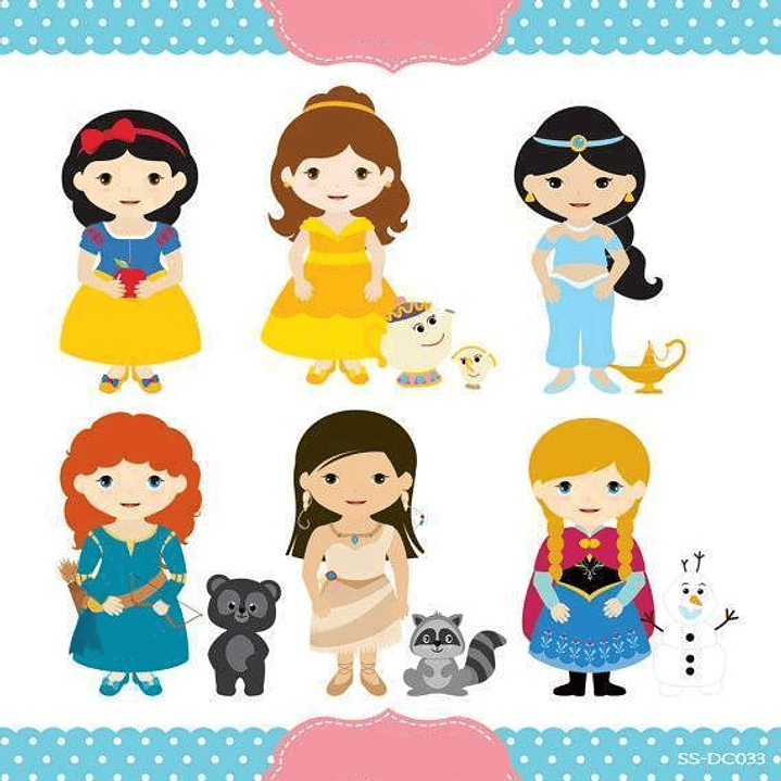 Kit Digital Princesas  1
