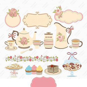 Kit Digital Café Da Tarde 