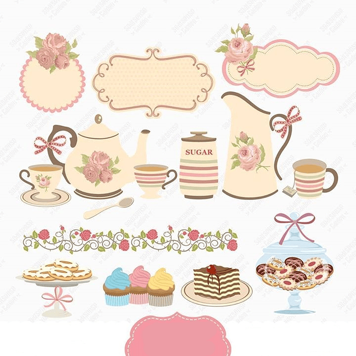 Kit Digital Café Da Tarde  1