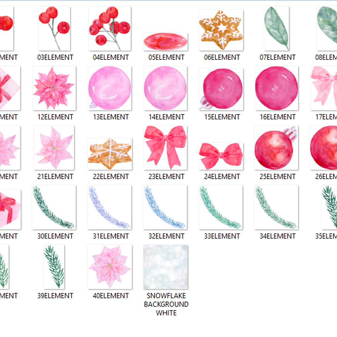 Kit Digital Elementos Natal 2