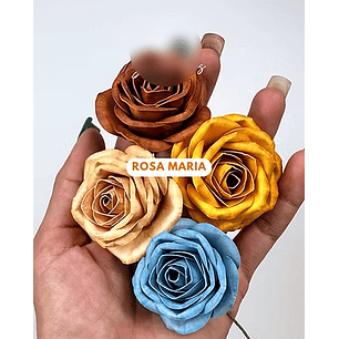 Arquivo Flor Realista Rosa Maria