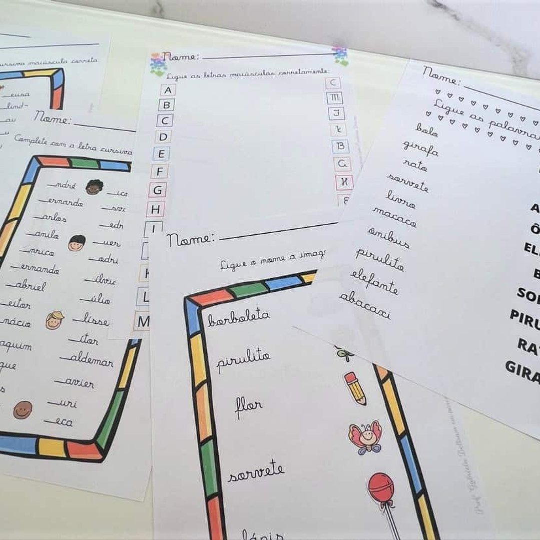 Kit Digital Atividade Letra Cursiva  3