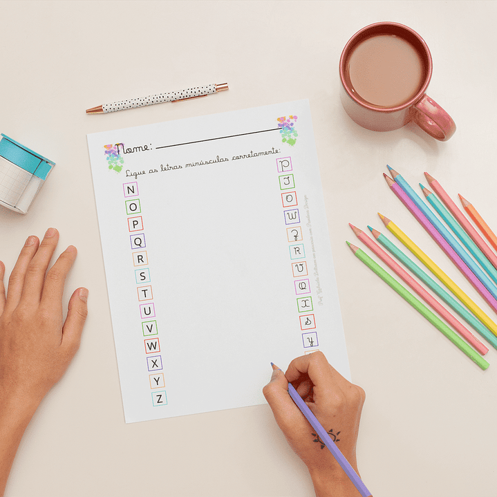 Kit Digital Atividade Letra Cursiva  4