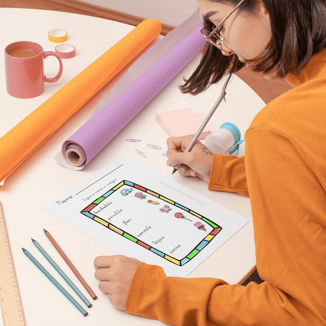 Kit Digital Atividade Letra Cursiva  6