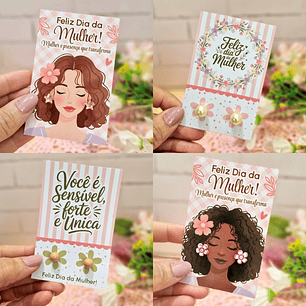 Arquivo Dia da Mulher Card Brinco 
