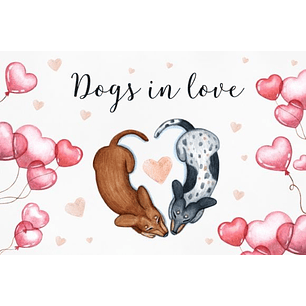 Kit Digital Dia dos Namorados Pet Dog