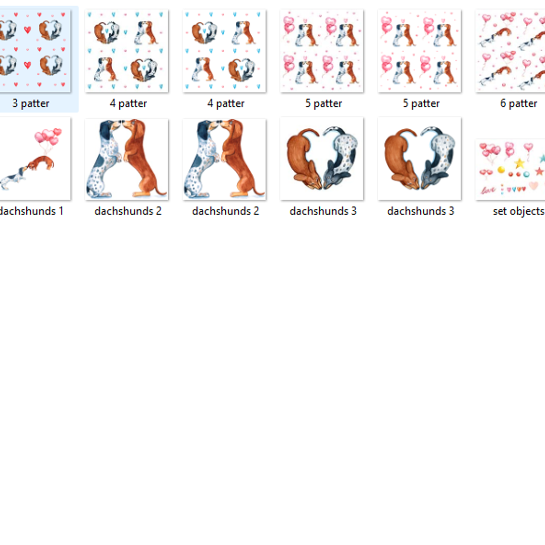 Kit Digital Dia dos Namorados Pet Dog 2