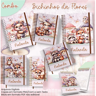 Arquivo Combo Encadernação Bichinhos da Floresta 