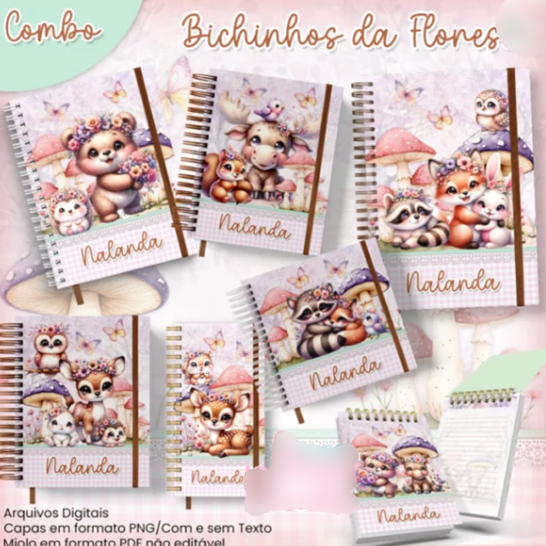 Arquivo Combo Encadernação Bichinhos da Floresta  1