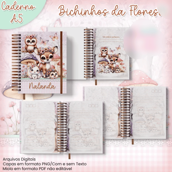 Arquivo Combo Encadernação Bichinhos da Floresta  2
