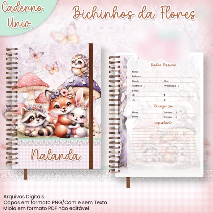 Arquivo Combo Encadernação Bichinhos da Floresta  10