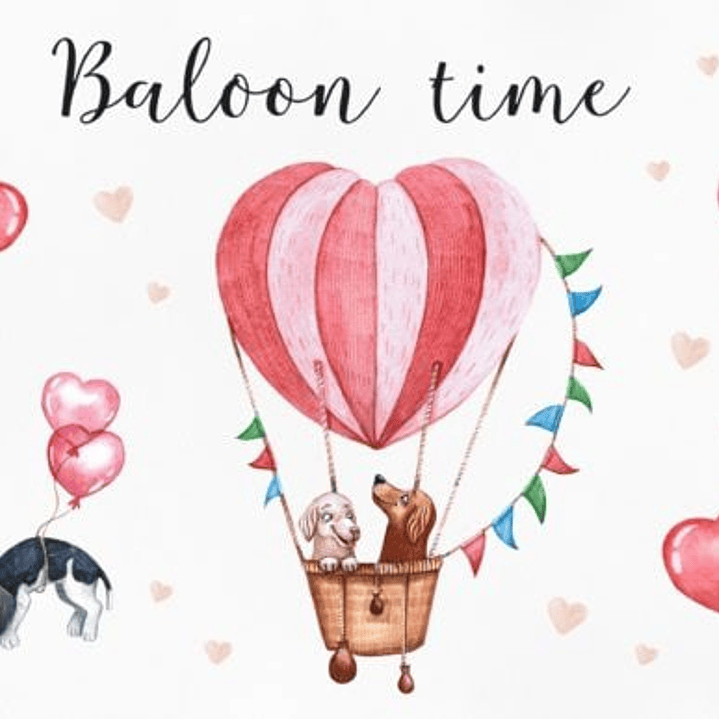 Kit Digital Pets Namorados Balão  1