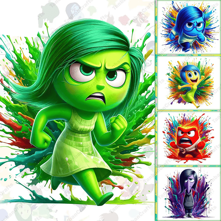 Kit Digital Divertidamente Aquarela Pintura  1