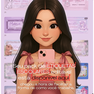 Arquivo Volta ás Aulas Pack Etiquetas Escolares 
