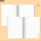 Arquivo Agenda Neutra Não Datada 1 e 2 Dias por Página - 3 Cores  - Thumbnail 3