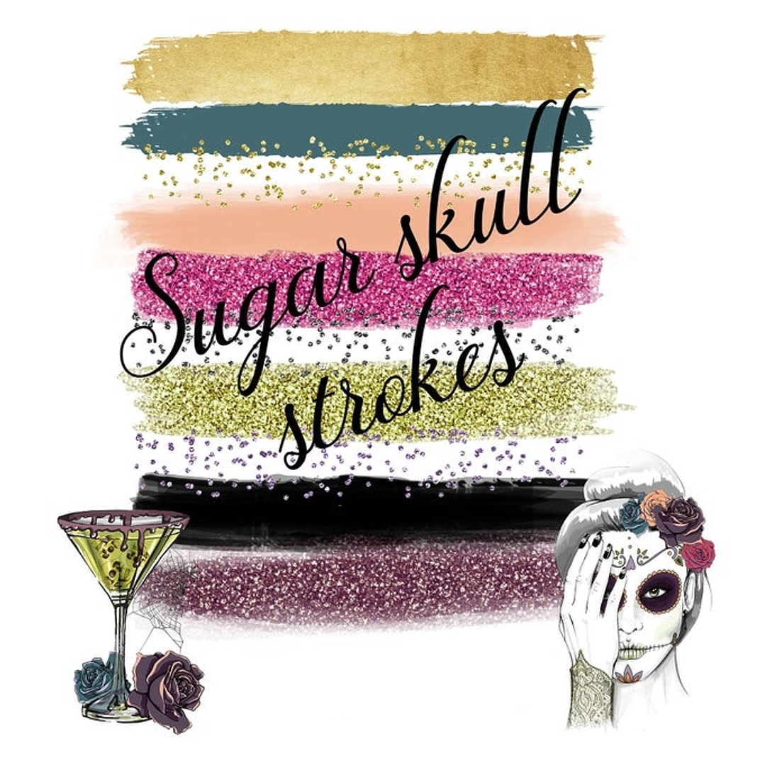 Kit Digital Rabiscos Caveira  1