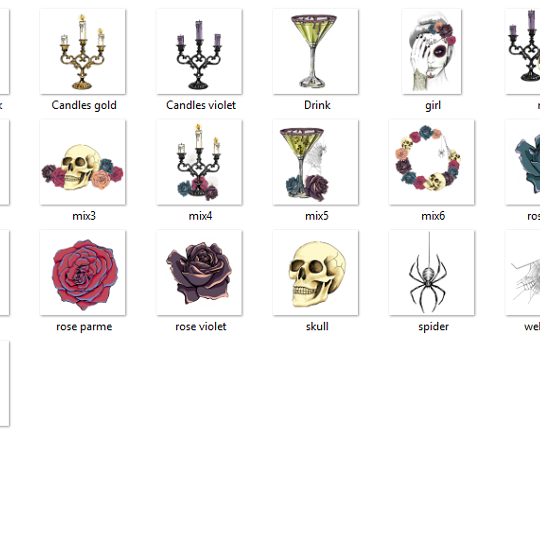 Kit Digital Caveira Acessorios  2