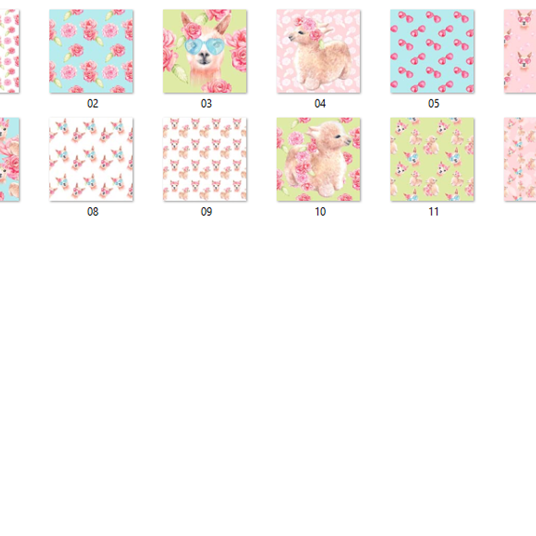 Kit Digital Papeis Alpaca  2