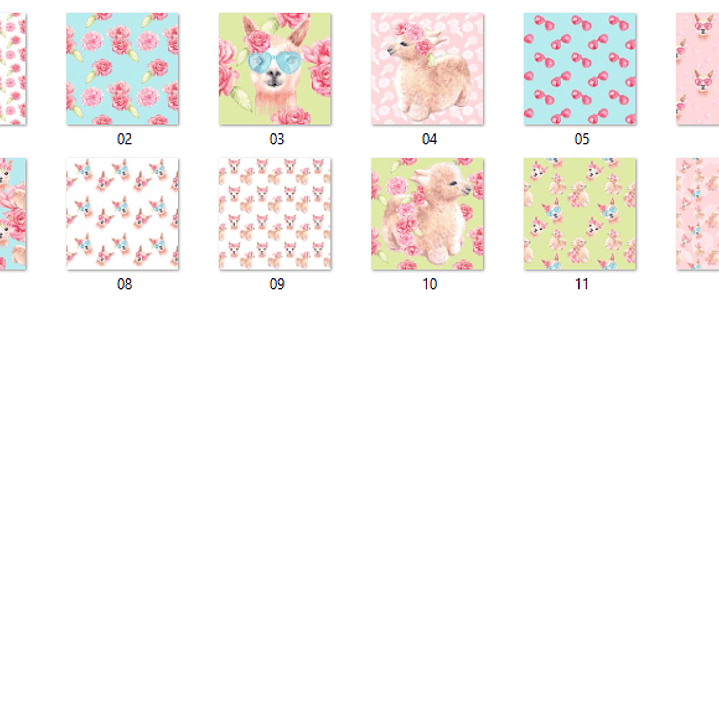 Kit Digital Papeis Alpaca  2