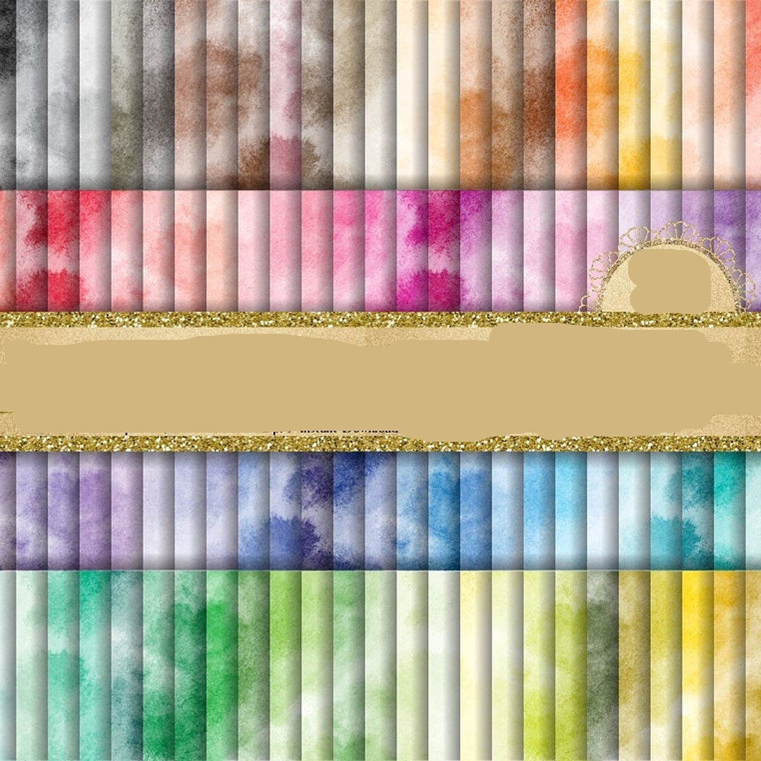 Kit Digital Papeis Aquarela  1