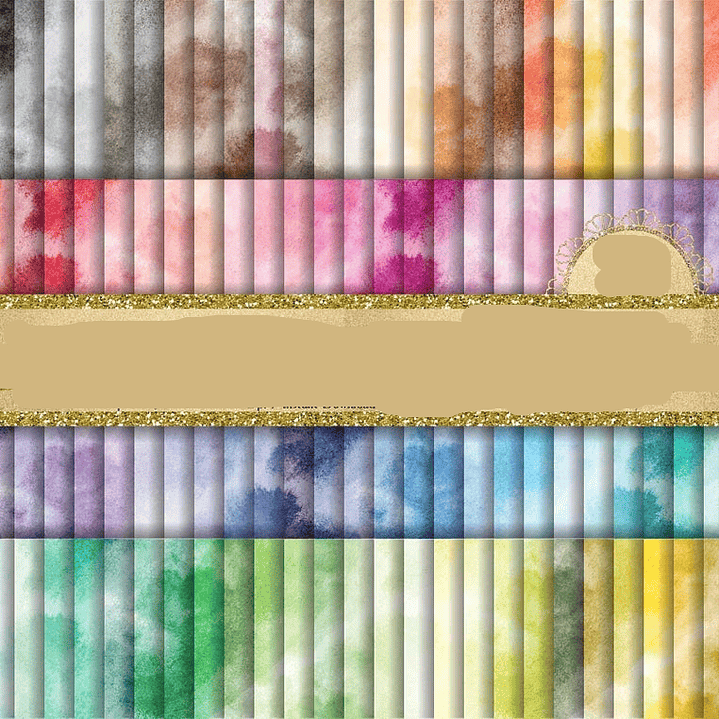 Kit Digital Papeis Aquarela  1