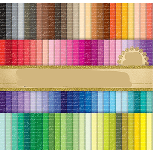 Kit Digital Caligrafia Colorida 