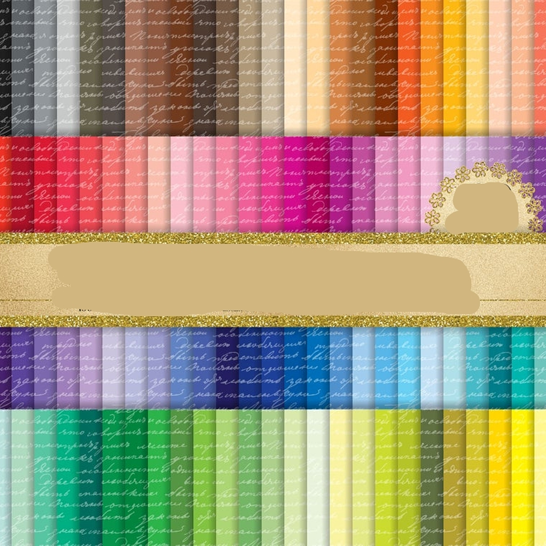 Kit Digital Caligrafia Colorida  1