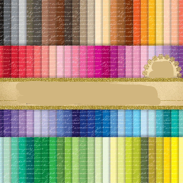 Kit Digital Caligrafia Colorida  1