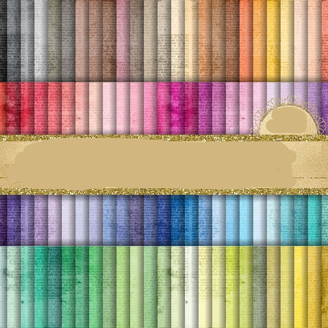 Kit Digital Papeis Jornal Antigo  1