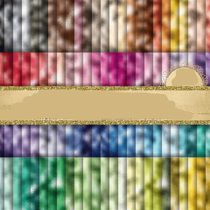 Kit Digital Papeis Metalizados  1