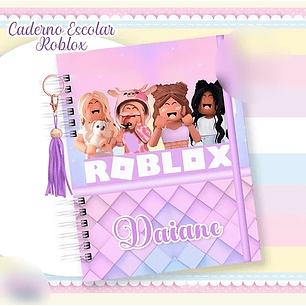 Arquivo Caderno Escolar Roblox Menina 