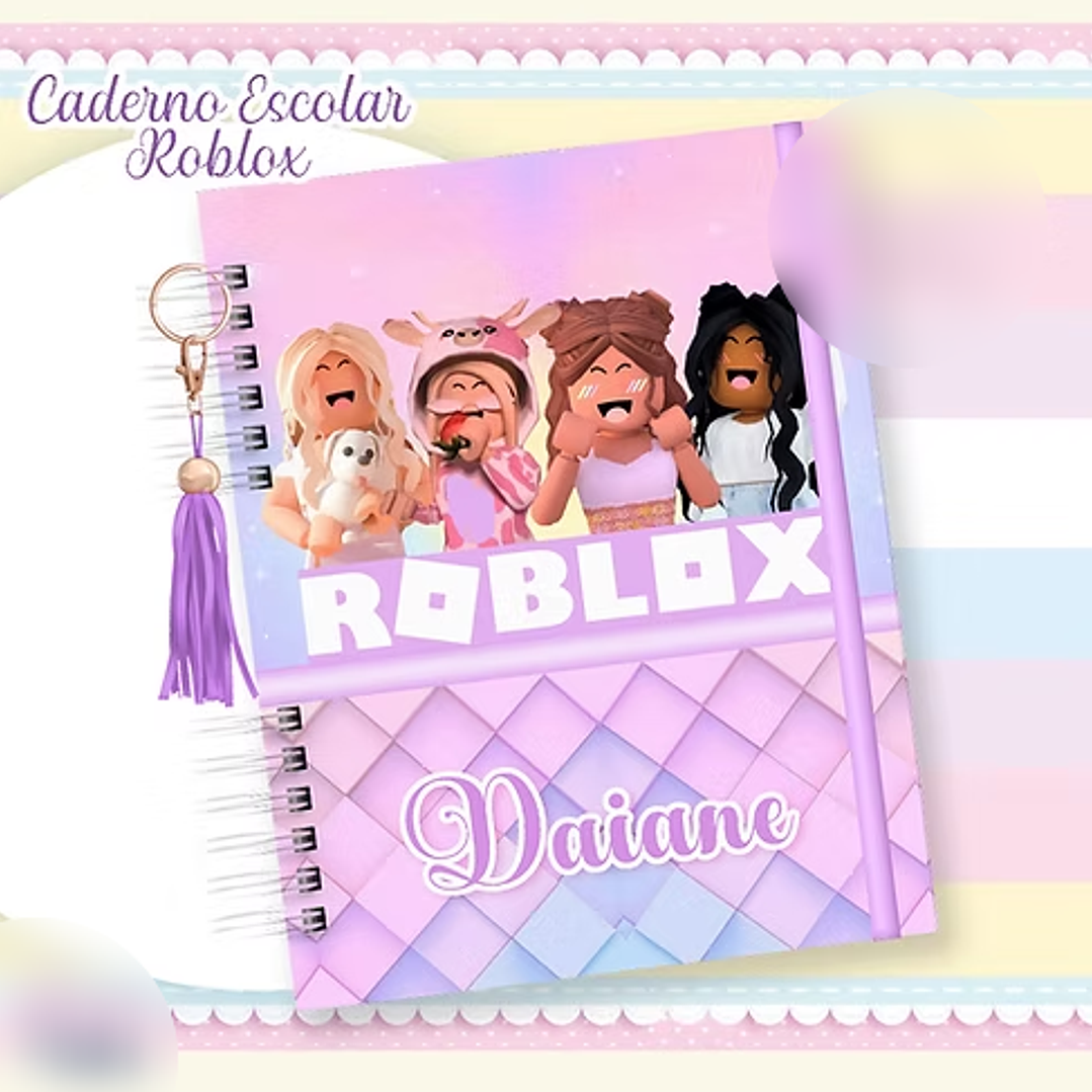 Arquivo Caderno Escolar Roblox Menina  1