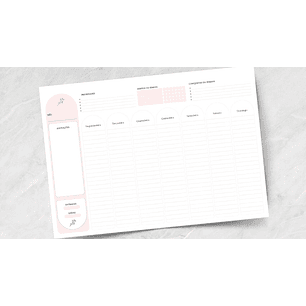 Arquivo Planner de Mesa Datado 2026 