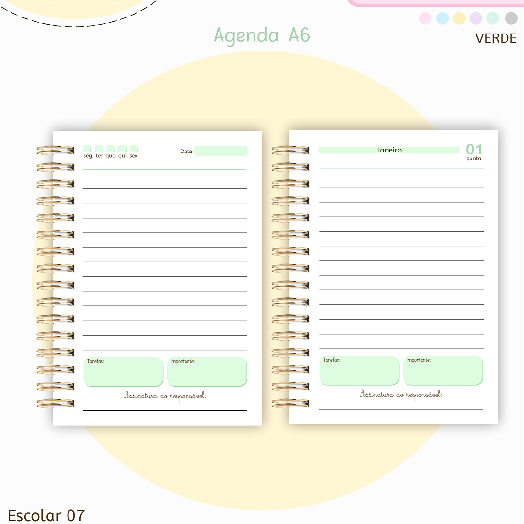 Arquivo Pack Miolos Agenda Escolar A6 2026 8